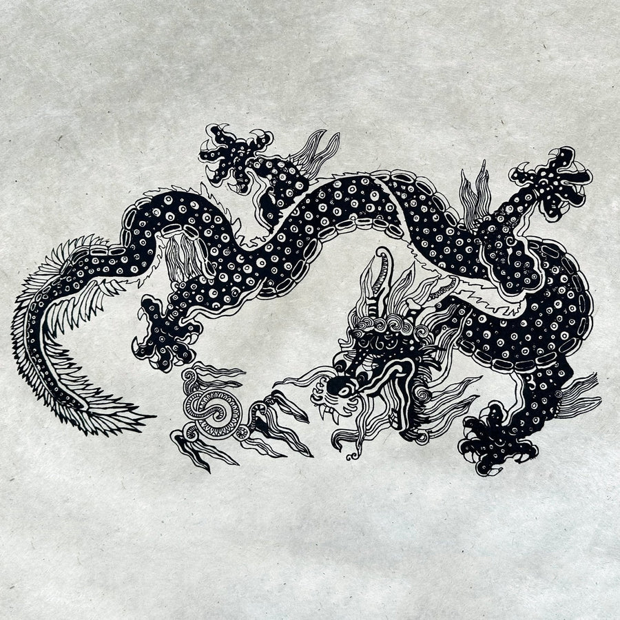 Lokta - Bogen «Drache» - Atelier Tibet