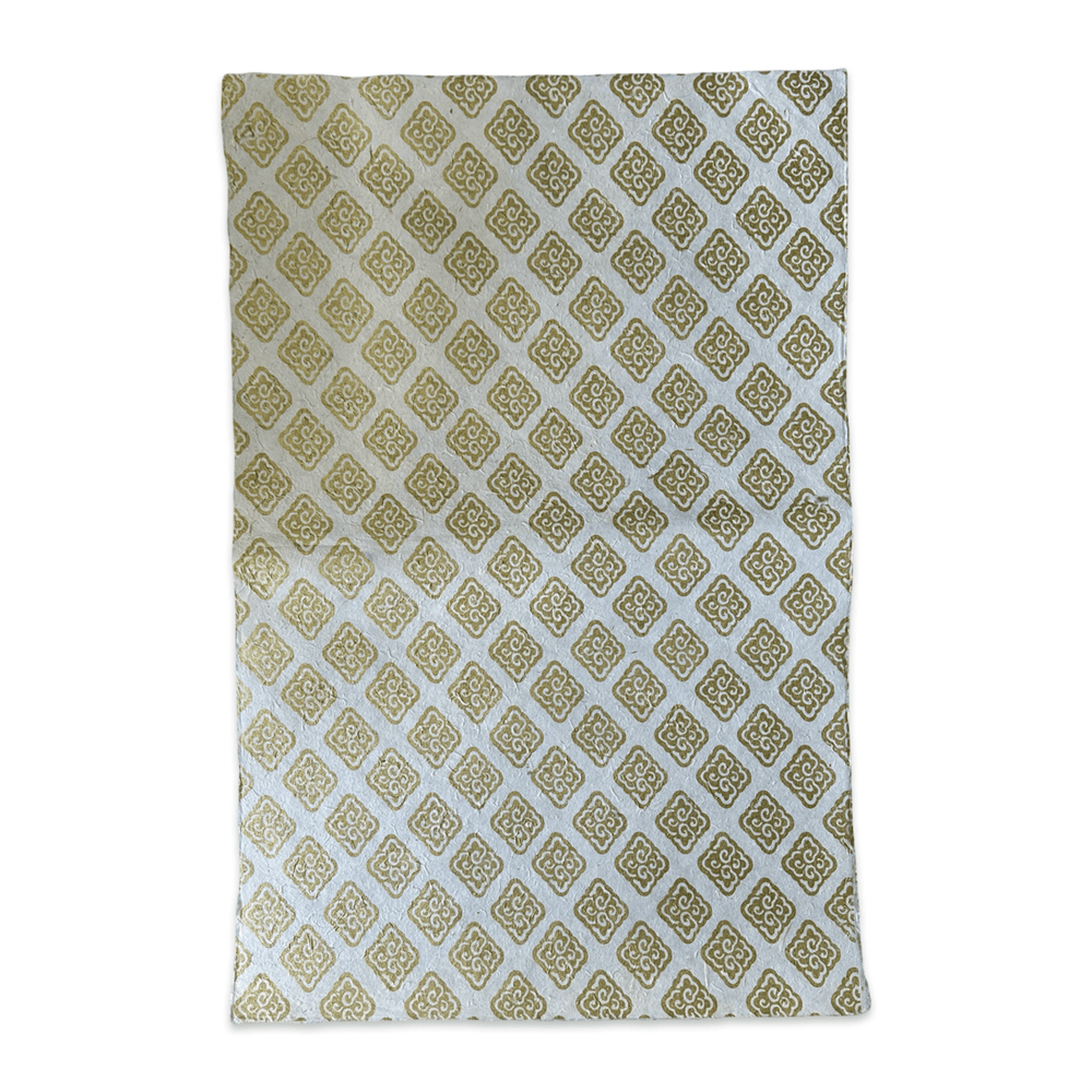 Lokta Geschenkpapier «Endloser Knoten» - Atelier Tibet