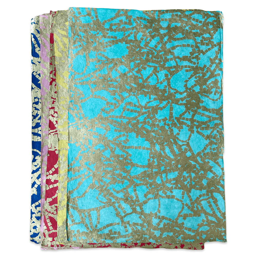 Lokta - Geschenkpapier «Gebetsfahnen» - Atelier Tibet