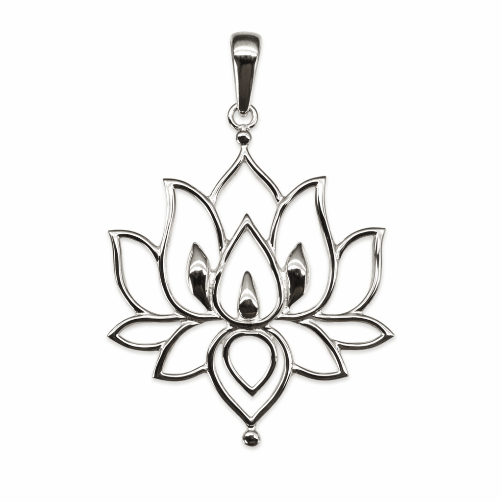 Lotusblüten - Anhänger aus Silber - Atelier Tibet