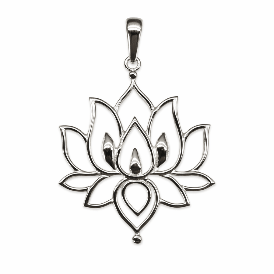 Lotusblüten - Anhänger aus Silber - Atelier Tibet