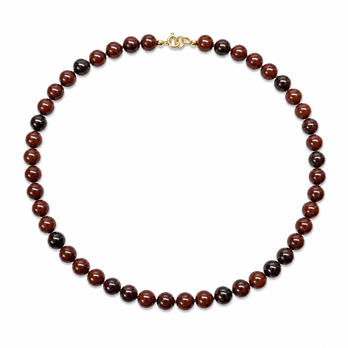 Mahagoni-Obsidian Halskette - Atelier Tibet