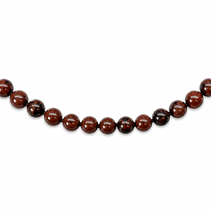 Mahagoni-Obsidian Halskette - Atelier Tibet