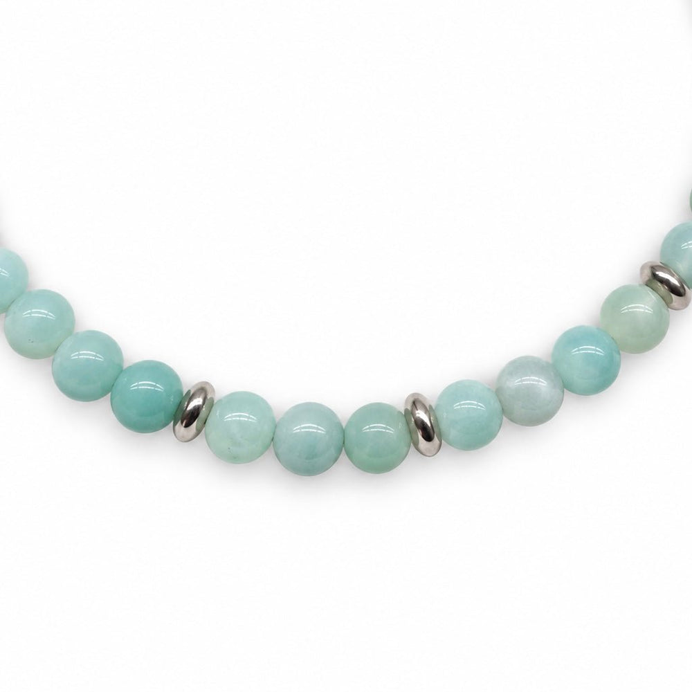 Mala-Armband aus Amazonit - Atelier Tibet