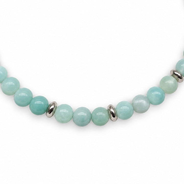 Mala-Armband aus Amazonit - Atelier Tibet