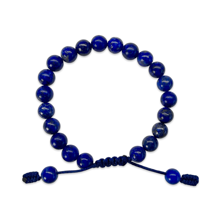 Mala-Armband Lapislazuli für Kinder, mit Kordelverschluss - Atelier Tibet