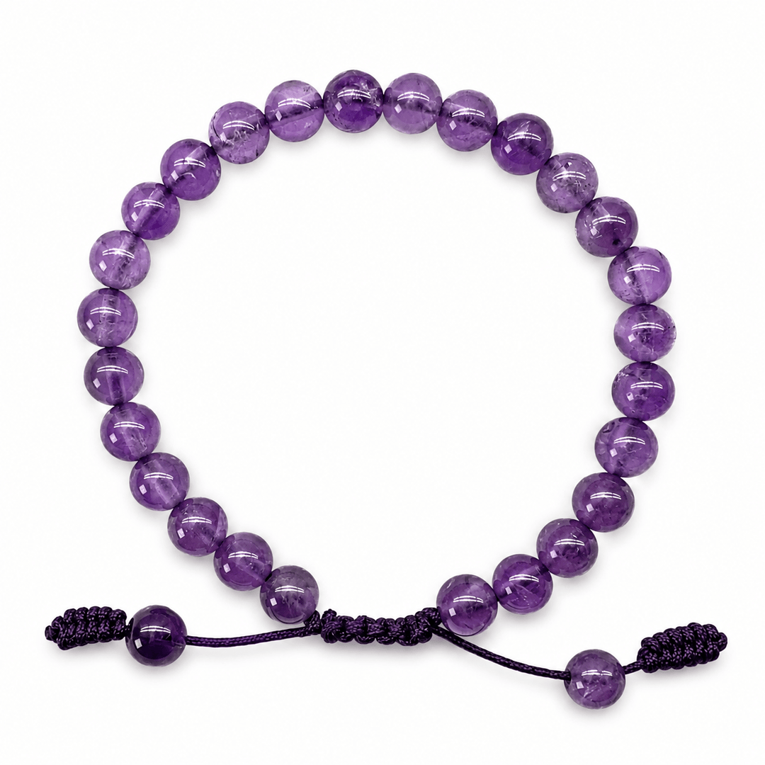Mala-Armband mit Amethyst - Atelier Tibet