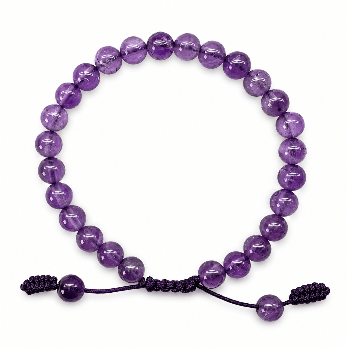 Mala-Armband mit Amethyst - Atelier Tibet