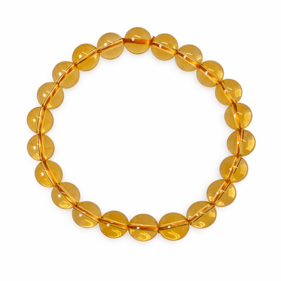 Mala Armband mit Citrin (Ø 8 mm) - Atelier Tibet