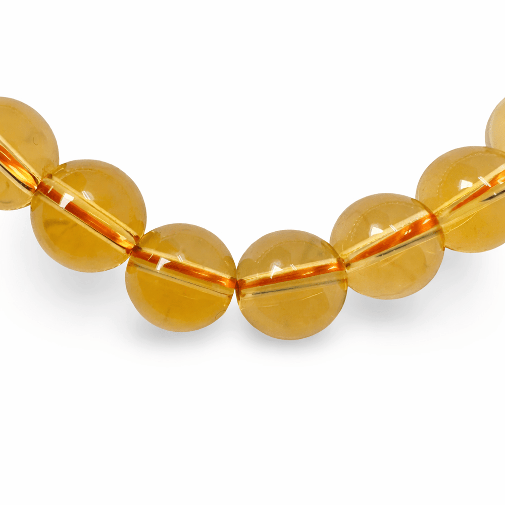 Mala Armband mit Citrin (Ø 8 mm) - Atelier Tibet