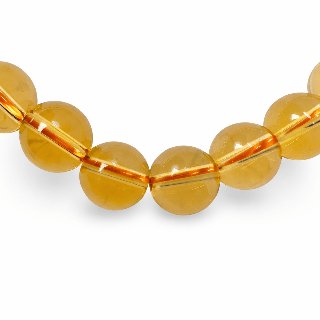 Mala Armband mit Citrin (Ø 8 mm) - Atelier Tibet