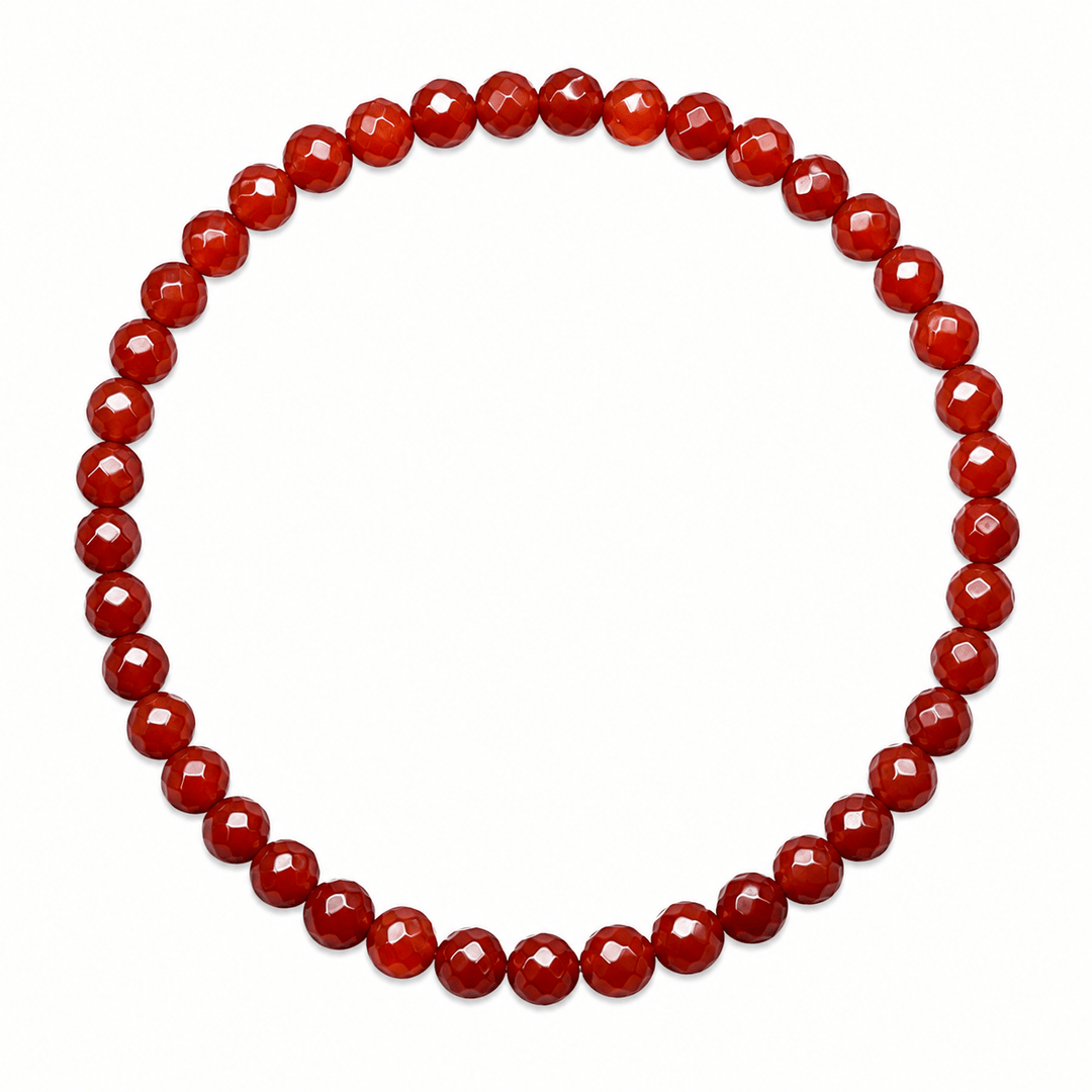 Mala Armband mit facettiertem Karneol - Atelier Tibet