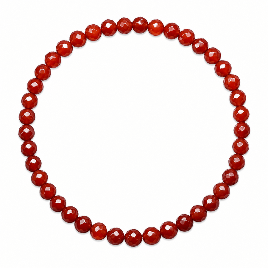 Mala Armband mit facettiertem Karneol - Atelier Tibet