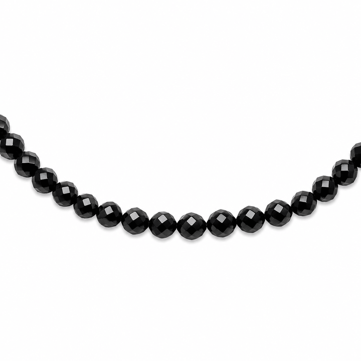 Mala Armband mit facettiertem schwarzem Spinell (Ø 3 mm) - Atelier Tibet