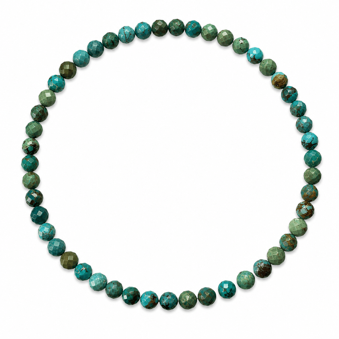 Mala Armband mit facettiertem Türkis (Ø 3 mm) - Atelier Tibet