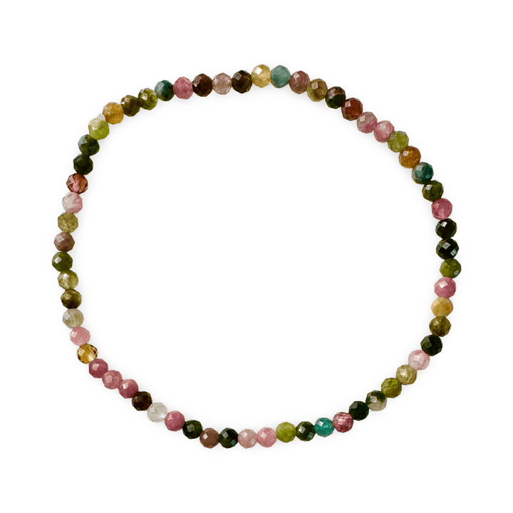 Mala Armband mit facettiertem Turmalin (Ø 3 mm) - Atelier Tibet