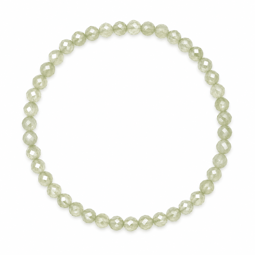Mala Armband mit facettierter Jade (Ø 4 mm) - Atelier Tibet