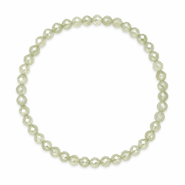 Mala Armband mit facettierter Jade (Ø 4 mm) - Atelier Tibet