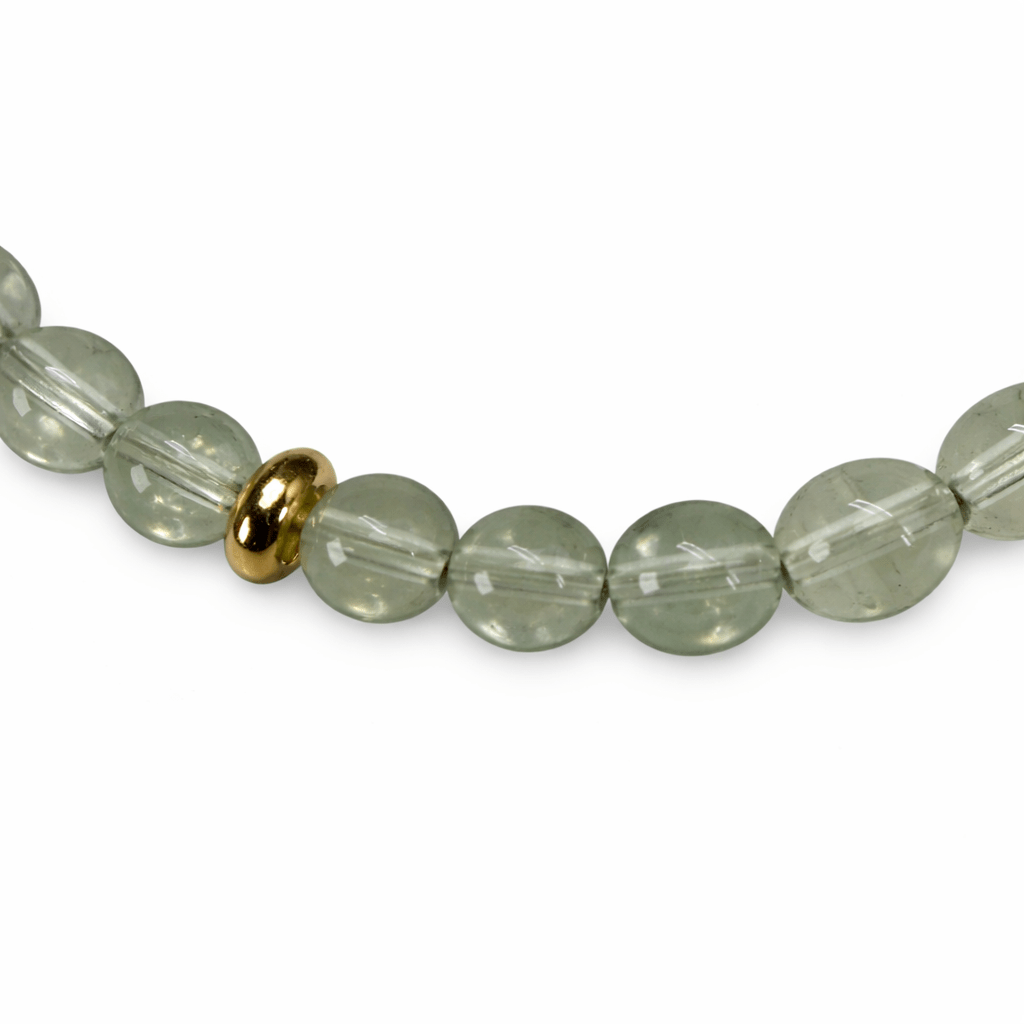 Mala - Armband mit Fluorit und Goldakzenten - Atelier Tibet