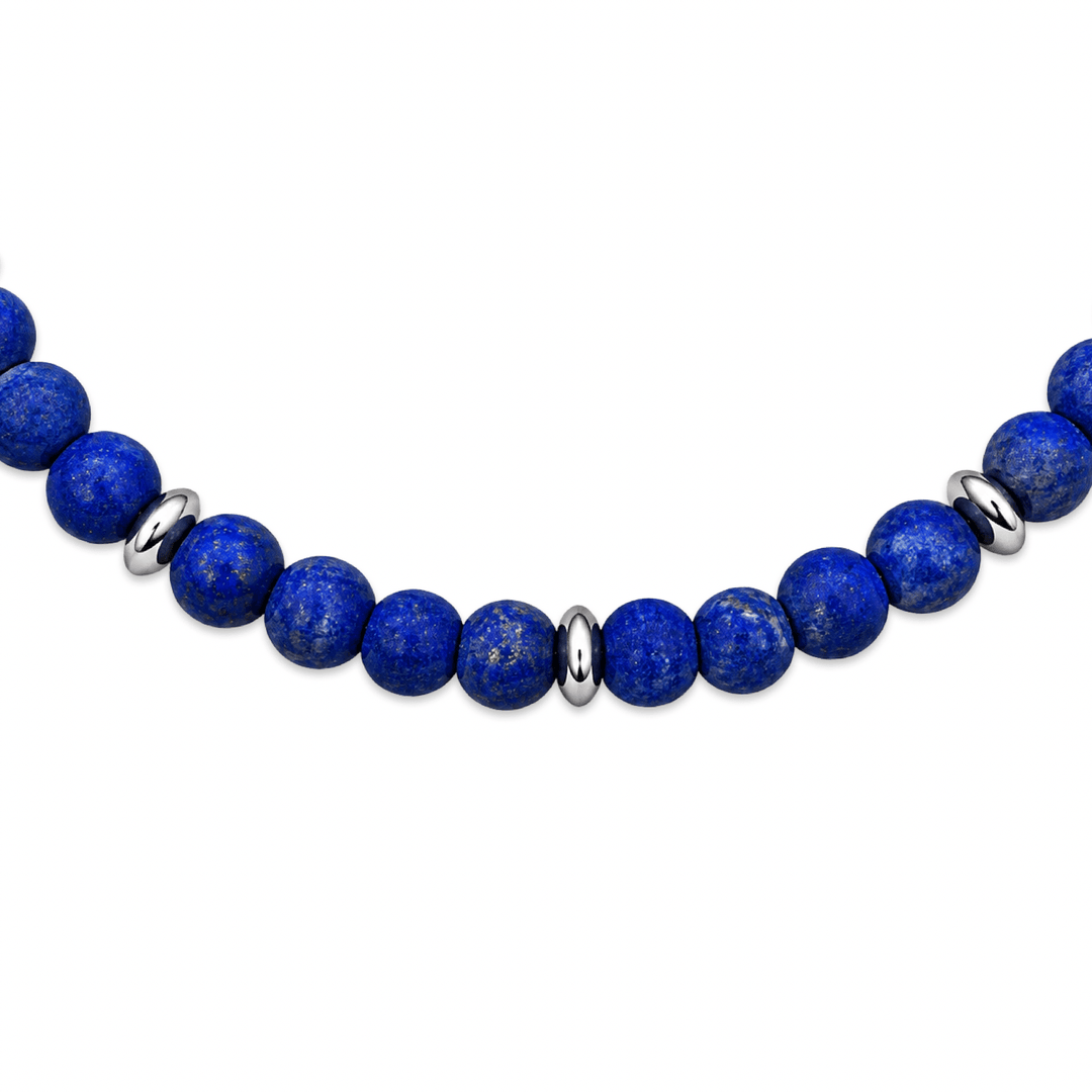 Mala-Armband mit Lapis Lazuli und Silber - Atelier Tibet