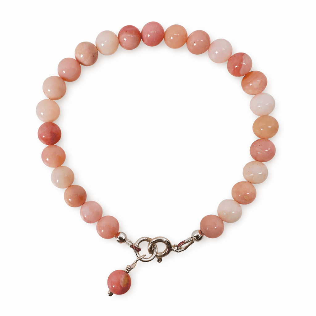 Mala Armband mit Pinkopal - Perlen - Atelier Tibet