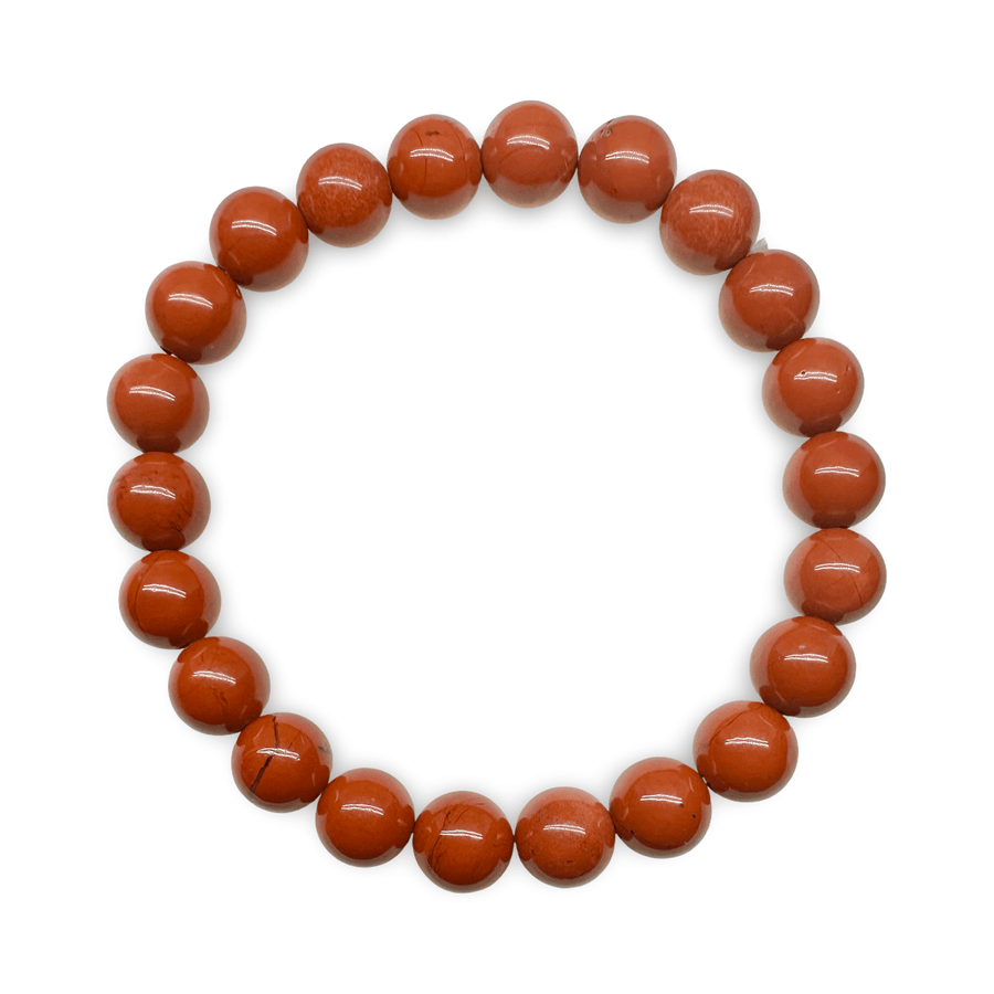 Mala Armband mit rotem Jaspis (Ø 8 mm) - Atelier Tibet