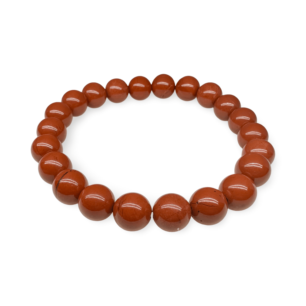 Mala Armband mit rotem Jaspis (Ø 8 mm) - Atelier Tibet