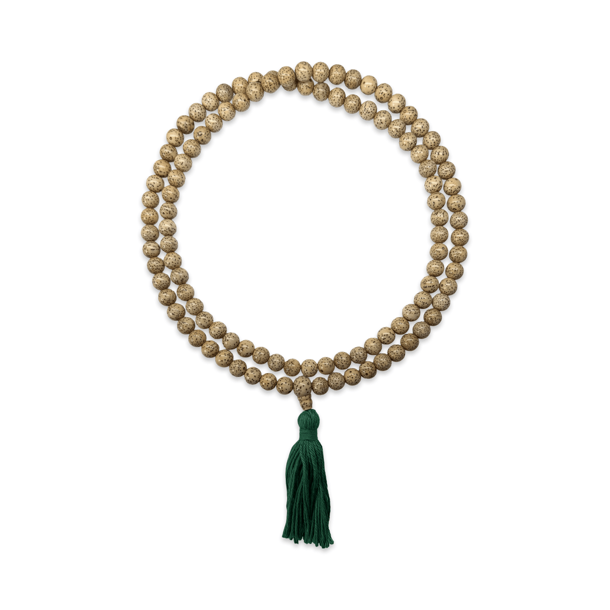 Mala aus Lotussamen mit farbiger Quaste - Atelier Tibet