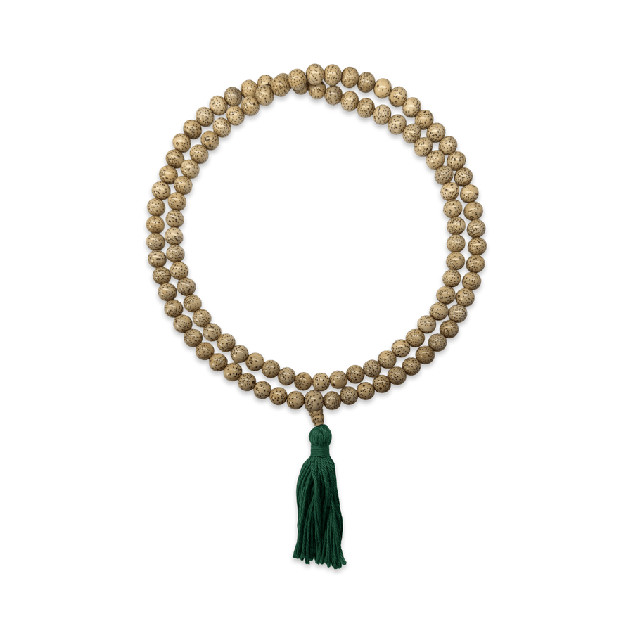 Mala aus Lotussamen mit farbiger Quaste - Atelier Tibet