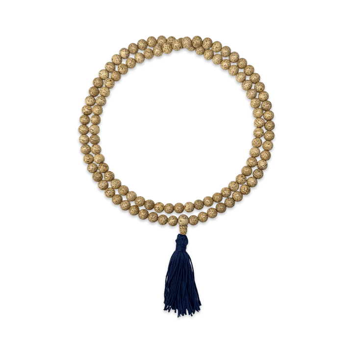 Mala aus Lotussamen mit farbiger Quaste - Atelier Tibet