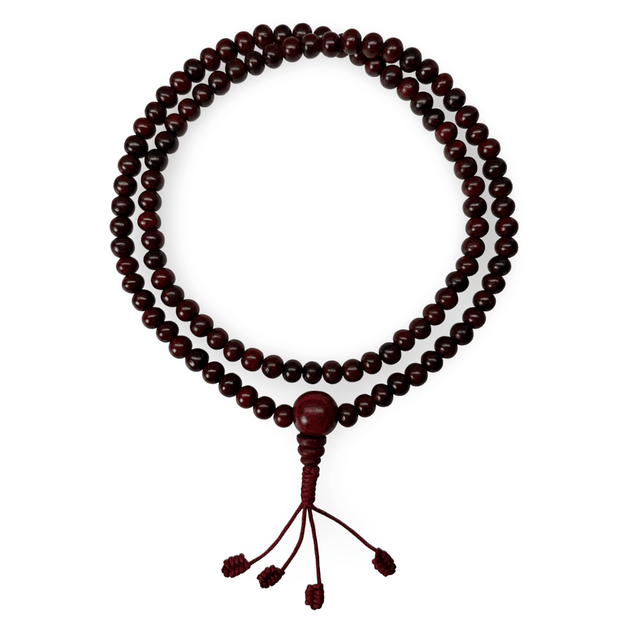 Mala aus rotem Sandelholz (⌀ 6 mm) - Atelier Tibet