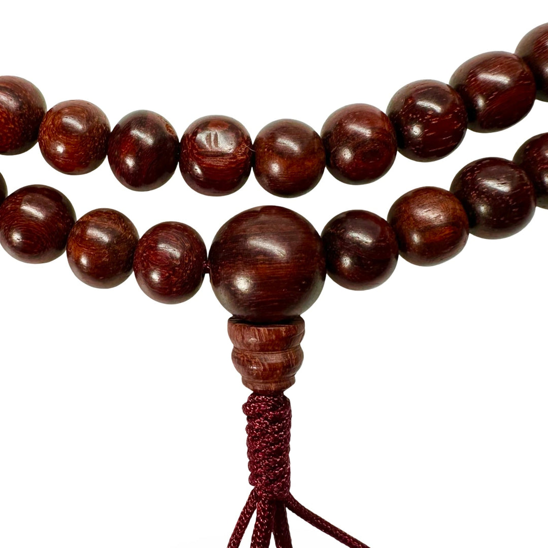 Mala aus rotem Sandelholz - Atelier Tibet
