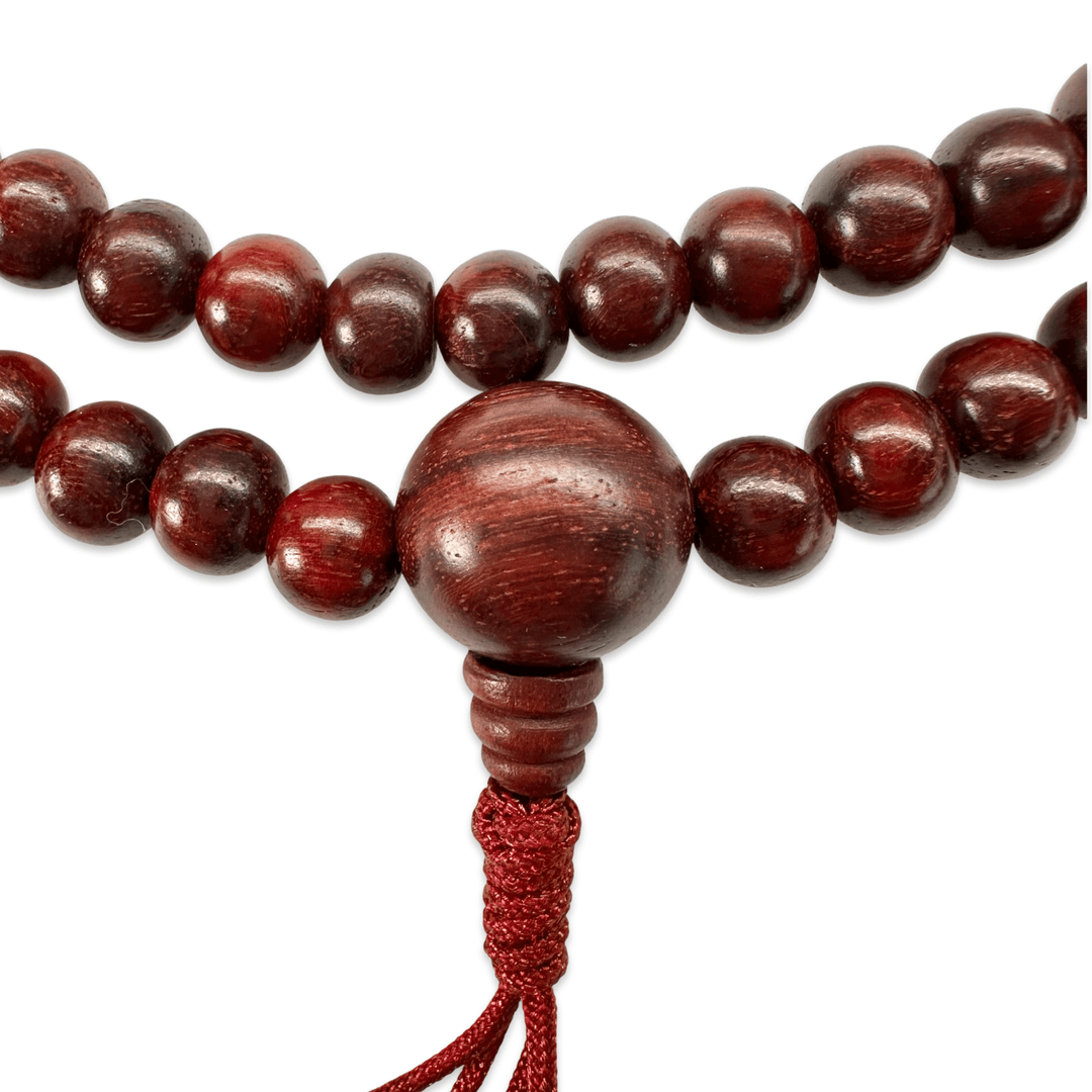 Mala aus rotem Sandelholz - Atelier Tibet