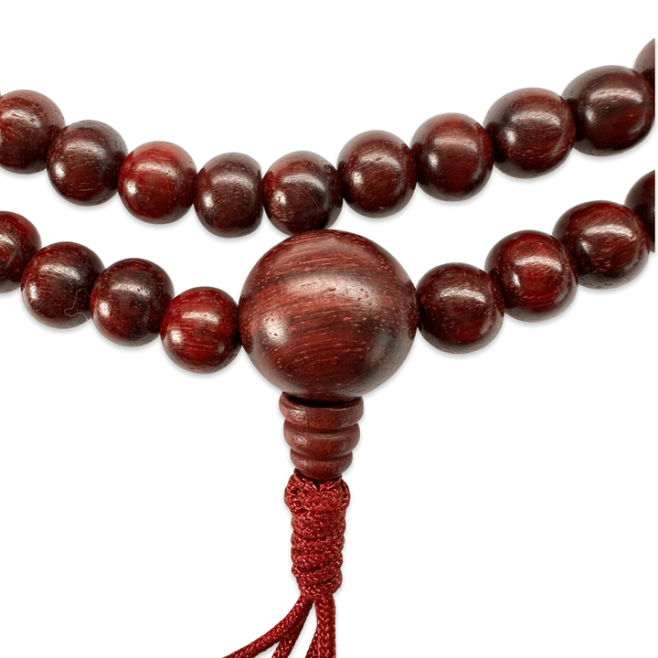 Mala aus rotem Sandelholz - Atelier Tibet