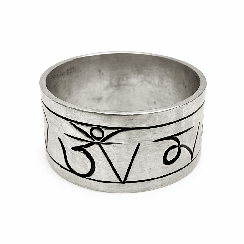Mantra - Ring aus Silber - Atelier Tibet