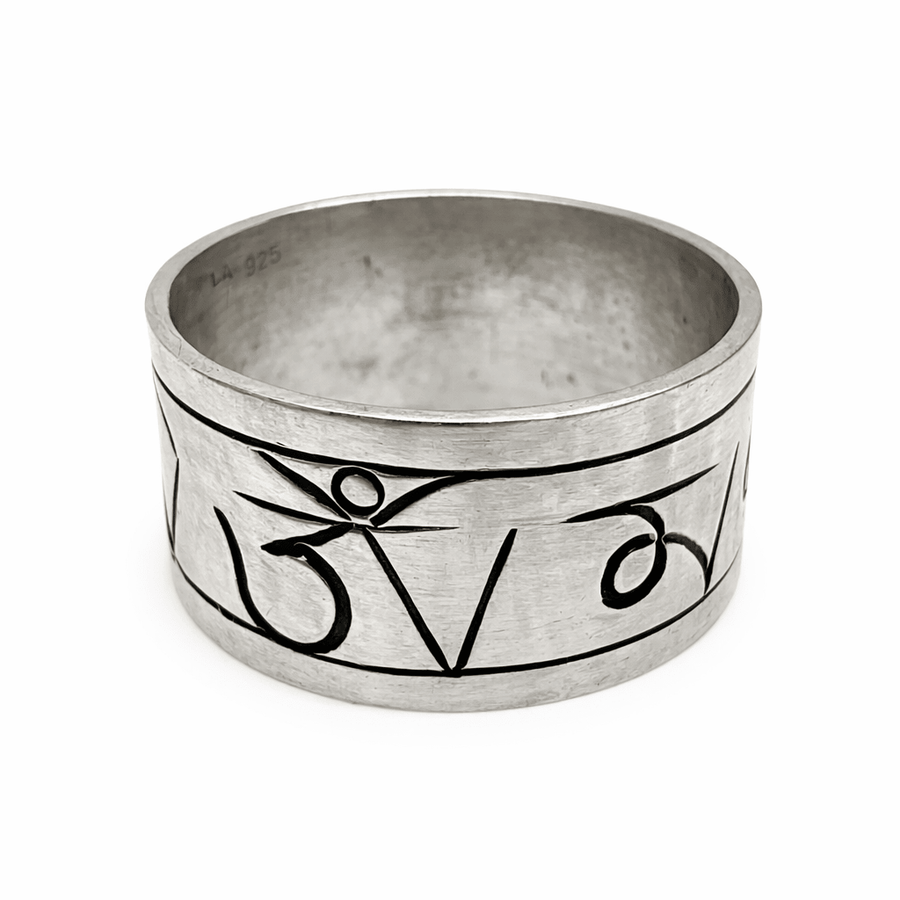 Mantra - Ring aus Silber - Atelier Tibet