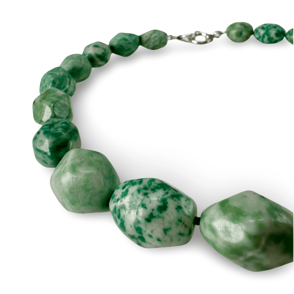Markante Amazonit - Kette - Atelier Tibet