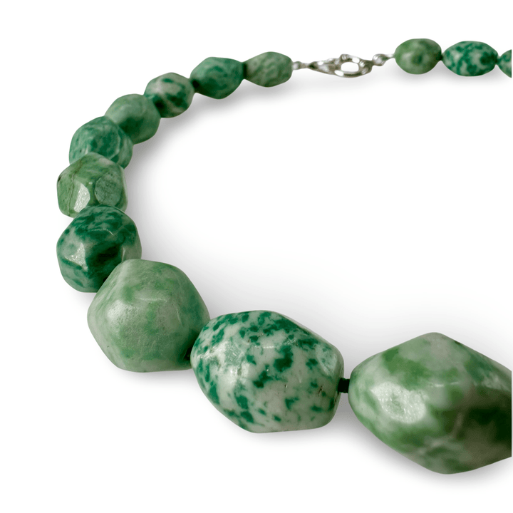 Markante Amazonit - Kette - Atelier Tibet