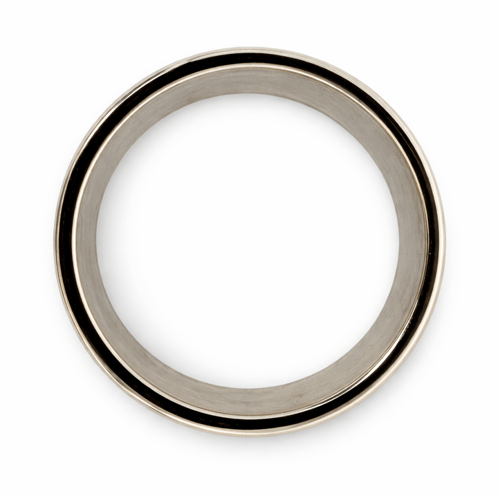 Markanter Silberring mit Fischgrät - Optik - Atelier Tibet