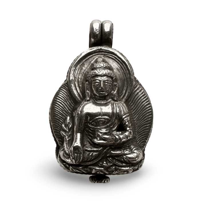 Medizin Buddha Ghau Anhänger aus Silber - Atelier Tibet