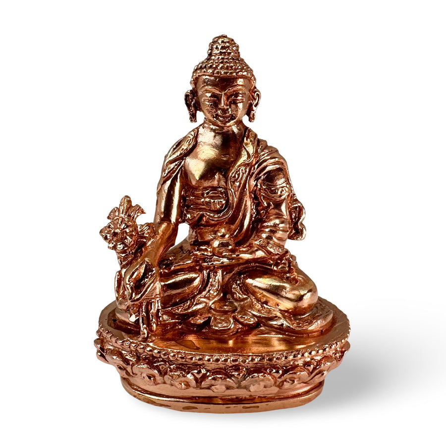 Medizin Buddha Miniatur - Kupferstatue - Atelier Tibet