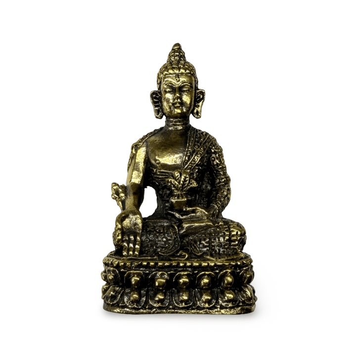Medizin Buddha Miniatur-Statue (4.2 cm) - Atelier Tibet