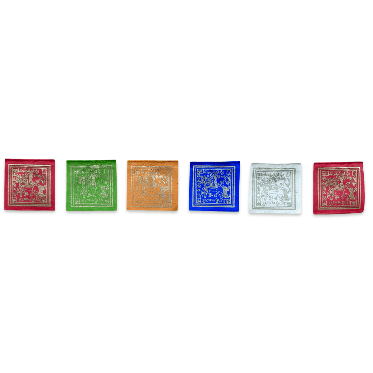 Mini - Gebetsfahnen Medizin - Buddha – Loktapapier, Nepal - Atelier Tibet