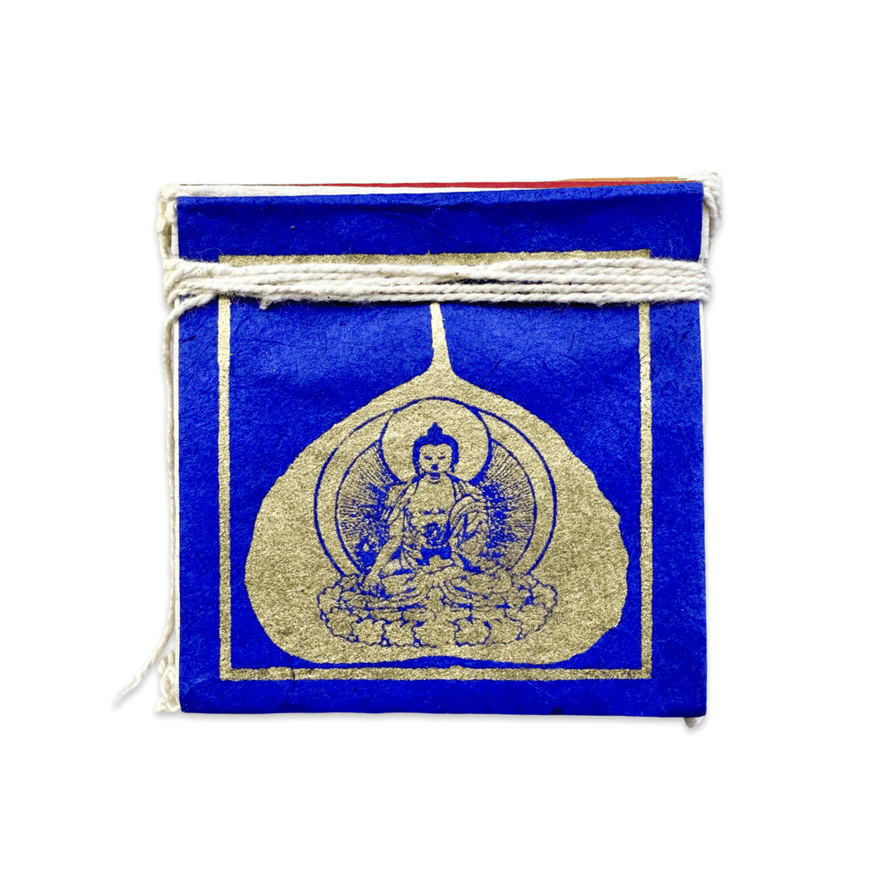 Mini - Gebetsfahnen Medizin - Buddha – Loktapapier, Nepal - Atelier Tibet