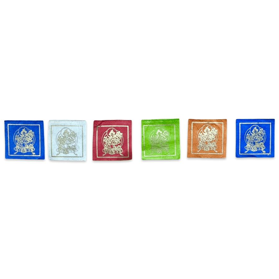 Mini - Gebetsfahnen Windpferd – Loktapapier, Nepal - Atelier Tibet