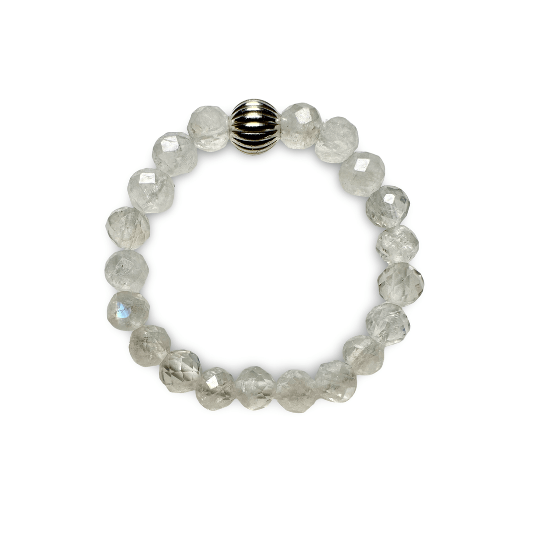 Mondstein Perlen Fingerring - Atelier Tibet