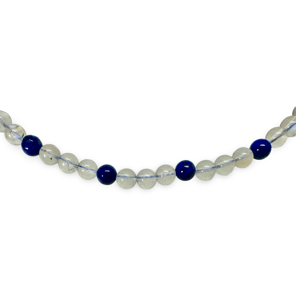 Mondstein und Lapis Lazuli Kette - Atelier Tibet