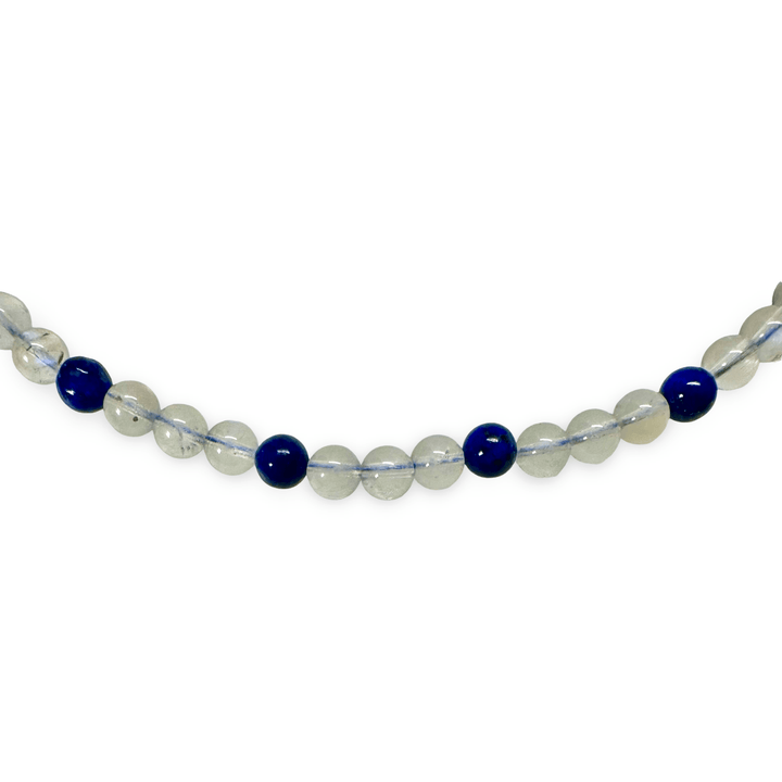 Mondstein und Lapis Lazuli Kette - Atelier Tibet