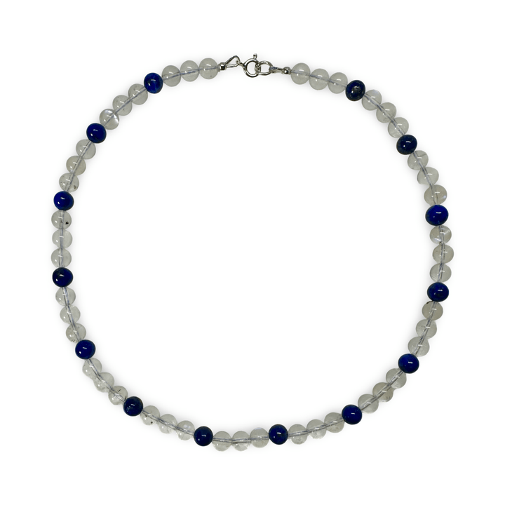 Mondstein und Lapis Lazuli Kette - Atelier Tibet