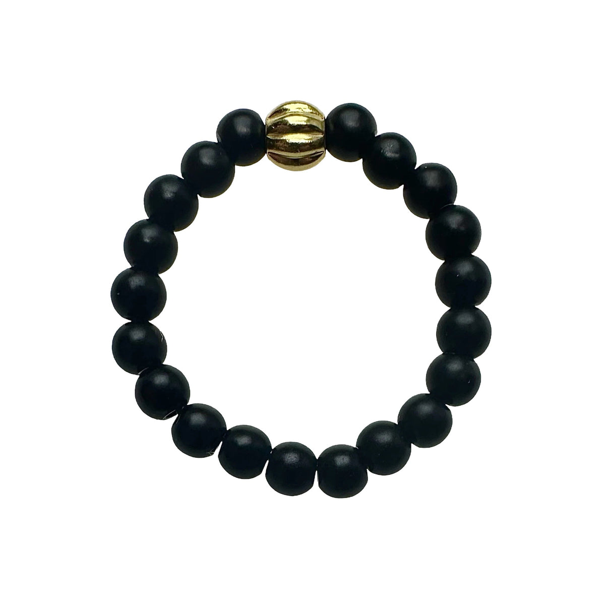 Onyx Perlen Fingerring - Atelier Tibet